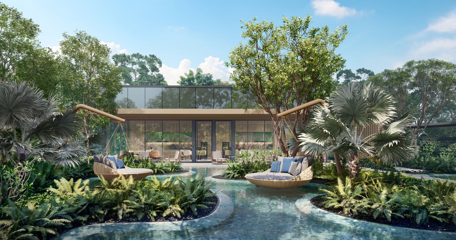 Pool garden and pavilion (artist’s impression)